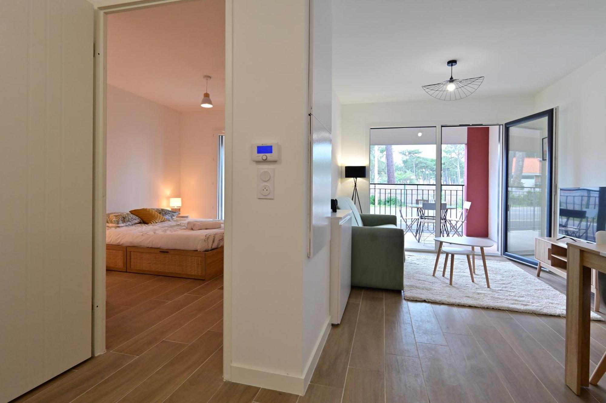 Apartamento Biscawai Chaleureux Et Cosy Avec Terrasse Biscarrosse Exterior foto