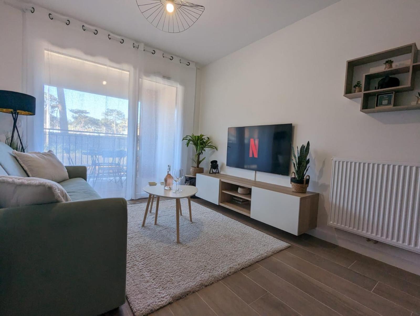 Apartamento Biscawai Chaleureux Et Cosy Avec Terrasse Biscarrosse Exterior foto